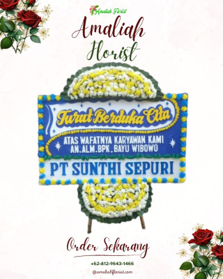 Papan Bunga Duka di Woloan Dua